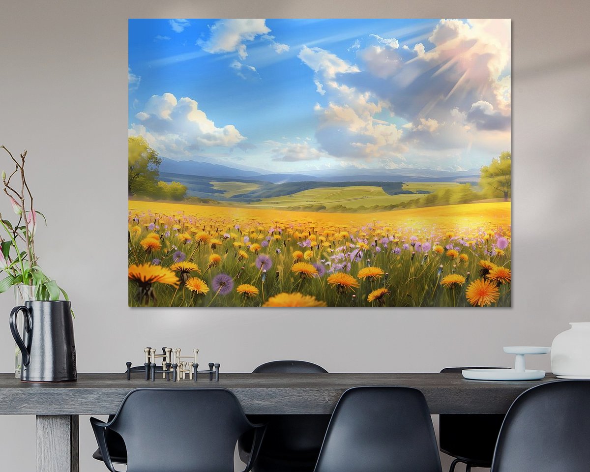 Example of the artwork in a room