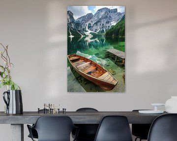 Bergmeer in de Dolomieten van Poster Art Shop