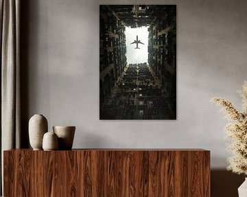 Aeroplane - city photography by Poster Art Shop