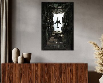 Aeroplane - city photography by Poster Art Shop