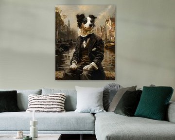 Border Collie in Amsterdam van But First Framing