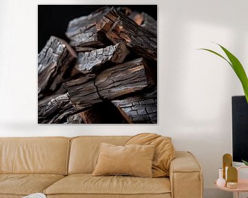 Hout portret van TheXclusive Art