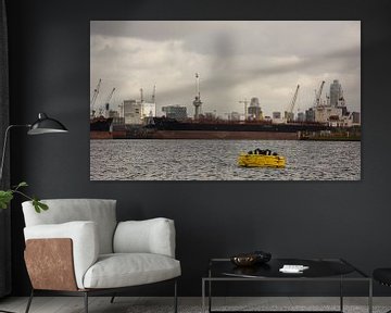 Schepen afgemeerd in de Waalhaven Rotterdam van scheepskijkerhavenfotografie
