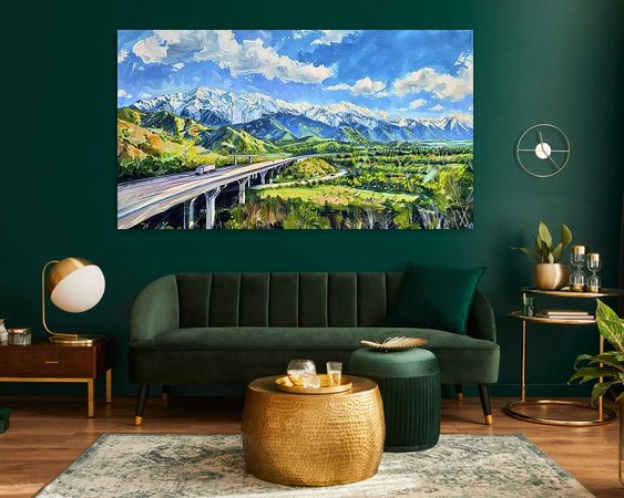 Example of the artwork in a room