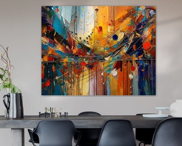 Schilderen in kunstkleuren van Mustafa Kurnaz