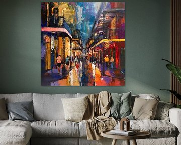 Bourbon Street new orleans abstract van TheXclusive Art