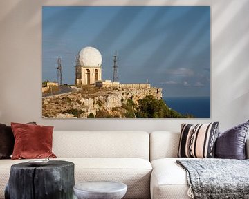 Radar il Ballun bij Dingli klif, Malta van de-nue-pic