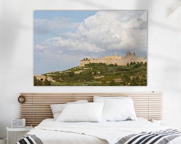Mtarfa view of mdnia, malta