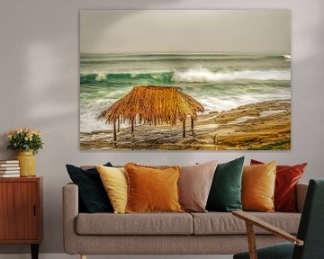 Surf achter de Shack van Joseph S Giacalone Photography