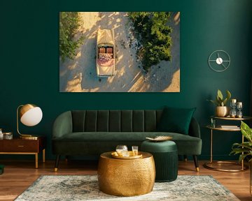 Drone View of a Wedding - Cadillac in higher spheres by Karina Brouwer