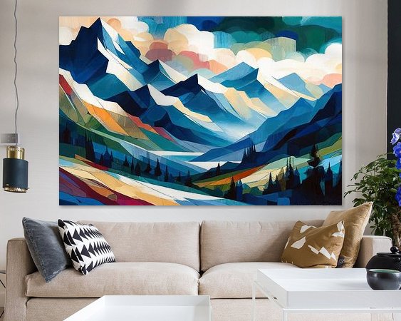 Example of the artwork in a room