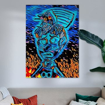 Cook in graffiti ( drawing )