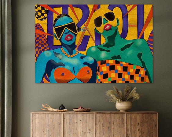 Example of the artwork in a room