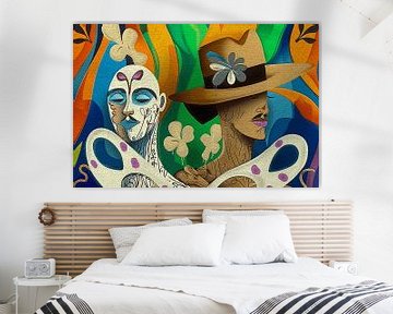 Popart portraits-headgear by Ton Kuijpers