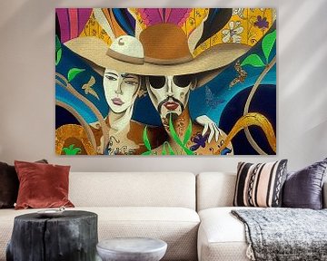 Popart portraits-headgear by Ton Kuijpers