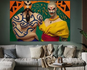Popart portraits-power couples by Ton Kuijpers