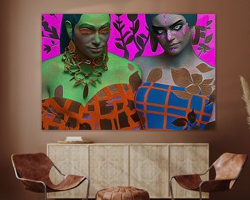 Popart portraits-power couples by Ton Kuijpers