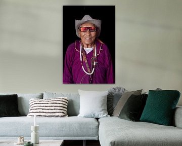Hippe Ladakhi oudere vrouw | Reisfotografie, portret van Monique Tekstra-van Lochem
