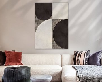 Abstract LENNY LINEN BLACK van TW living