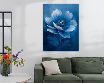 Flower in blue by Bert Nijholt