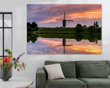 Windmill in Brielle by Björn van den Berg