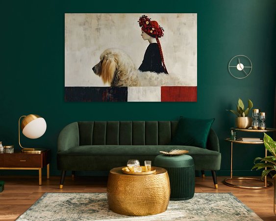 Example of the artwork in a room