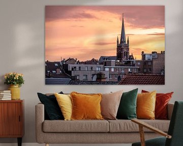 Colourful summer evening in Brussels by Werner Lerooy