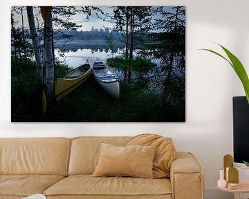 Misty Swedish Lake by Gijs de Kruijf