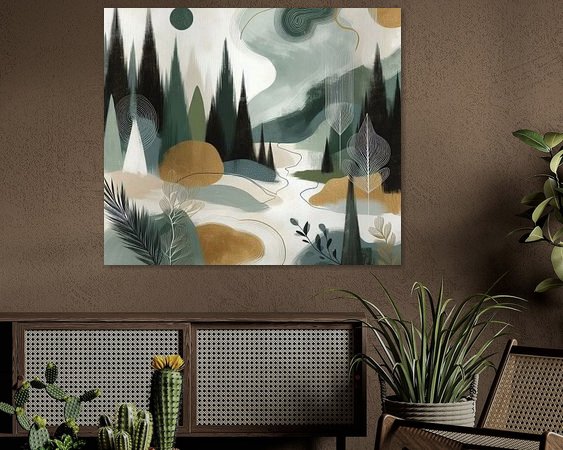 Example of the artwork in a room