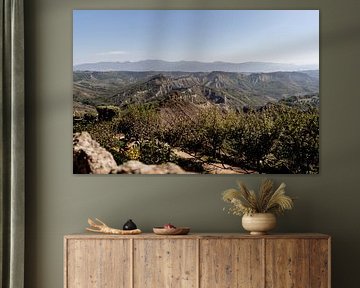 Blick von Civita di Bagnoregio, Italien von Meike Molenaar