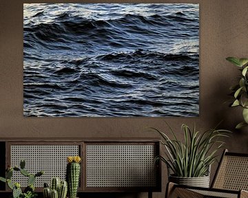 Nahhaufname einer Welle im Meer