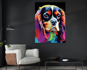 Cavalier King Charles Spaniel Pop Art van MIROKKU