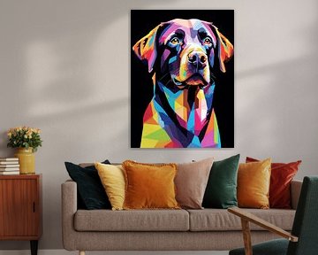 Labrador Retriever Pop Art van MIROKU