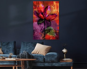 Kleurrijk abstract bloemenontwerp met levendige tinten van Art & Soul Creations