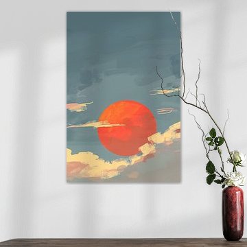 Adembenemende digitale kunst van zonsondergang van Art & Soul Creations
