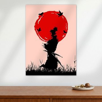 Japanische Kriegerin Poster von Deni Setiansyah