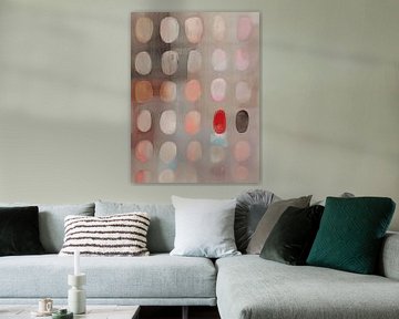 Modern en abstract in zachte pastelkleuren van Japandi Art Studio