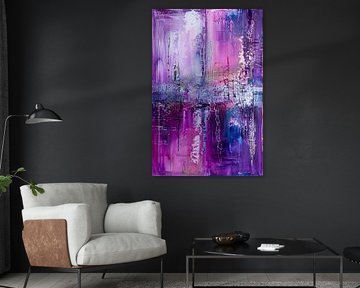 Abstract colourful composition in purple tones by Art & Soul Creations