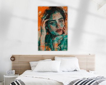 Beautiful watercolour painting of female portrait by Art & Soul Creations