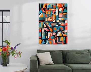 Kleurrijke abstracte kubistische patronen van Art & Soul Creations