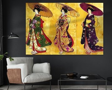 schilderachtige Japanse kunst van Egon Zitter