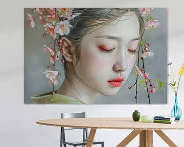 schilderachtige japanse kunst Geisha van Egon Zitter
