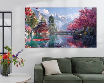 schilderachtig Japans landschap