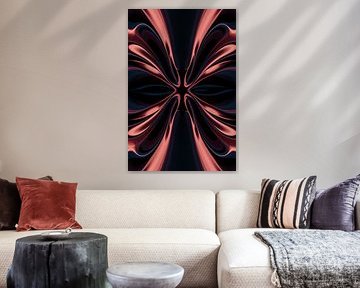 Dynamische abstracte digitale kunst met patronen