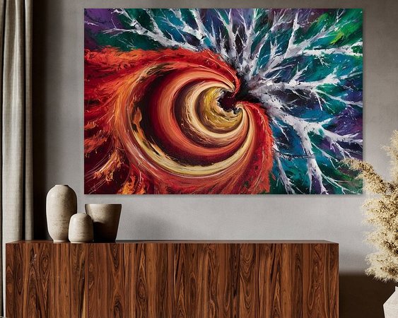 Example of the artwork in a room