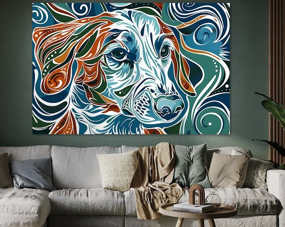 Example of the artwork in a room