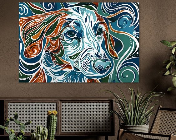 Example of the artwork in a room
