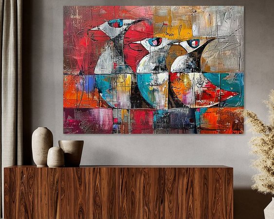 Example of the artwork in a room