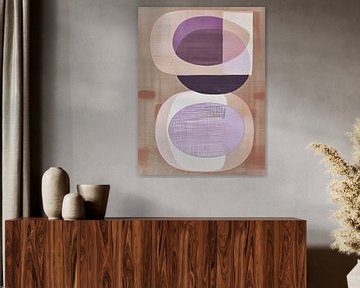 Moderne en abstracte vormen in pastelkleuren van Studio Allee
