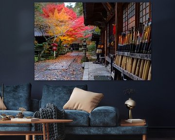 japanisches Studio mit Garten